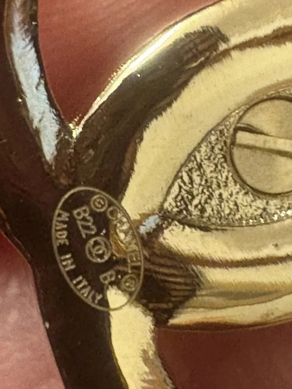 Chanel CC Logo Love Lock Turnlock Stud Earrings Gold color, NWT